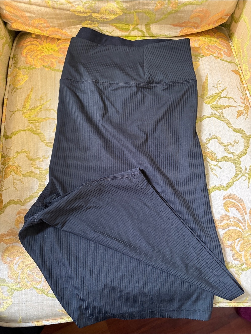 girlfriend collective Black Ribbed Bike Shorts
